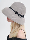 Daisy Summer Cloche Hat Grey - BROWN HAT - BALAAN 2