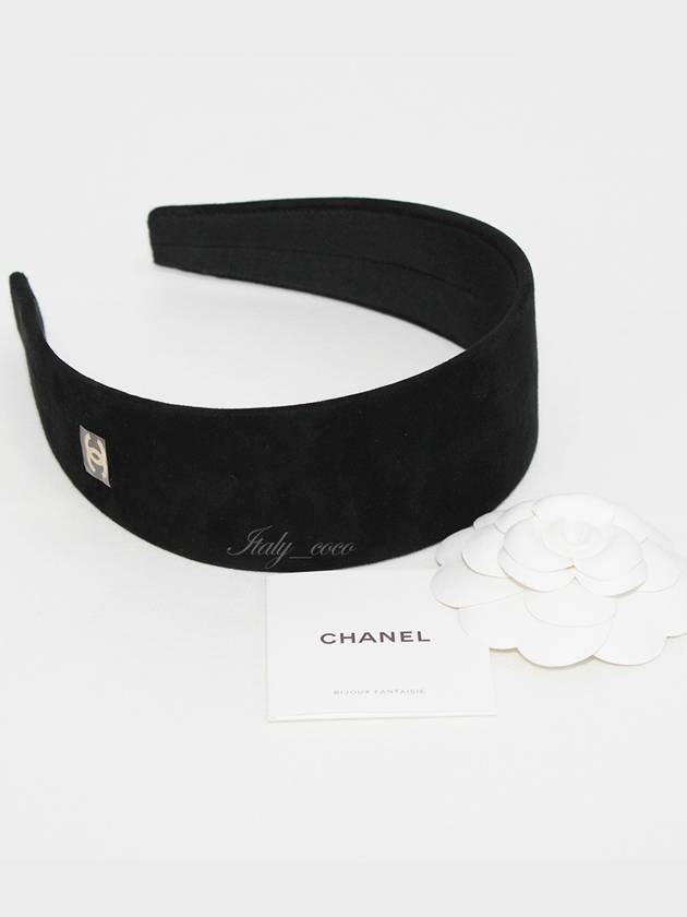 Suede Hairband Black AA9458 B14120 94305 - CHANEL - BALAAN 5