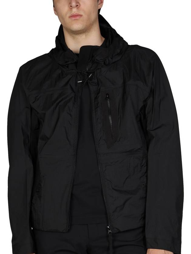 Aspen Down Jersey Track Training Jacket Black - TEN C - BALAAN 5