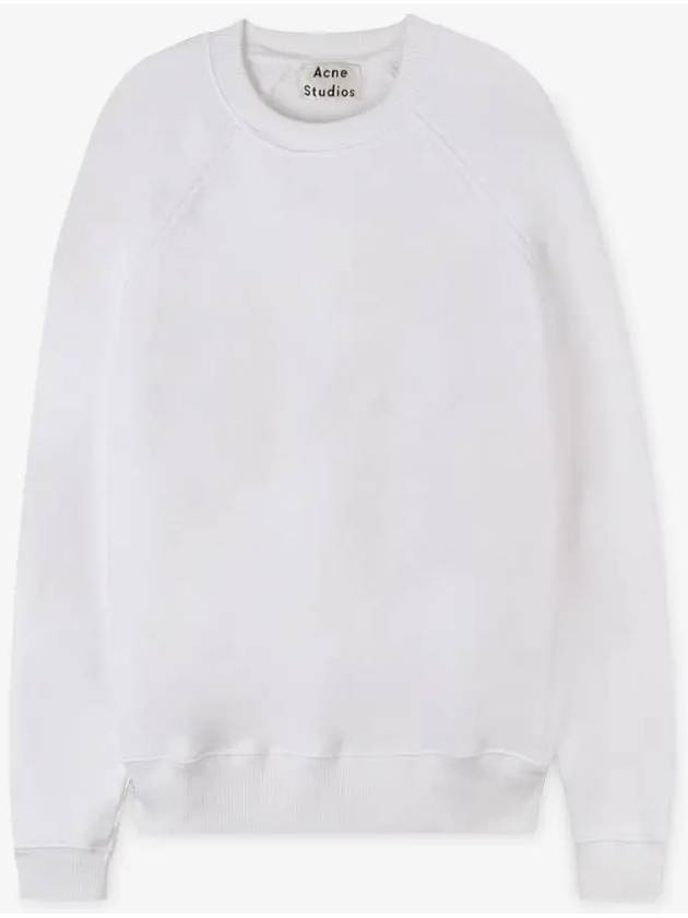 Logo Patch Reverse Label Sweatshirt White - ACNE STUDIOS - BALAAN 3