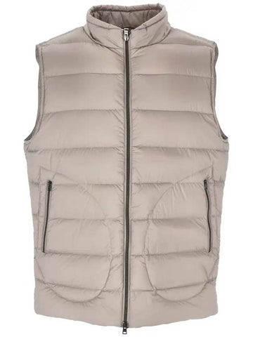 padded vest beige - HERNO - BALAAN.