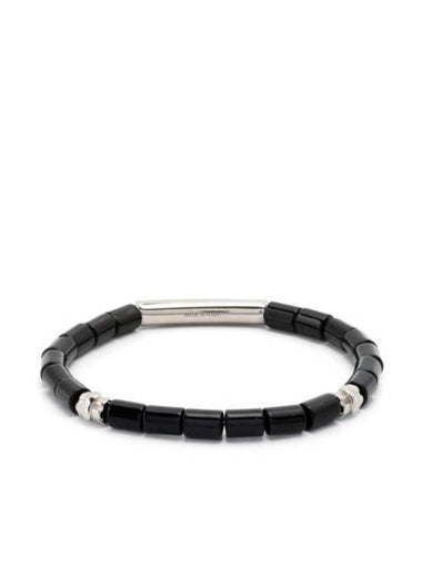 Stone Bracelet Black Agate - SALVATORE FERRAGAMO - BALAAN 1