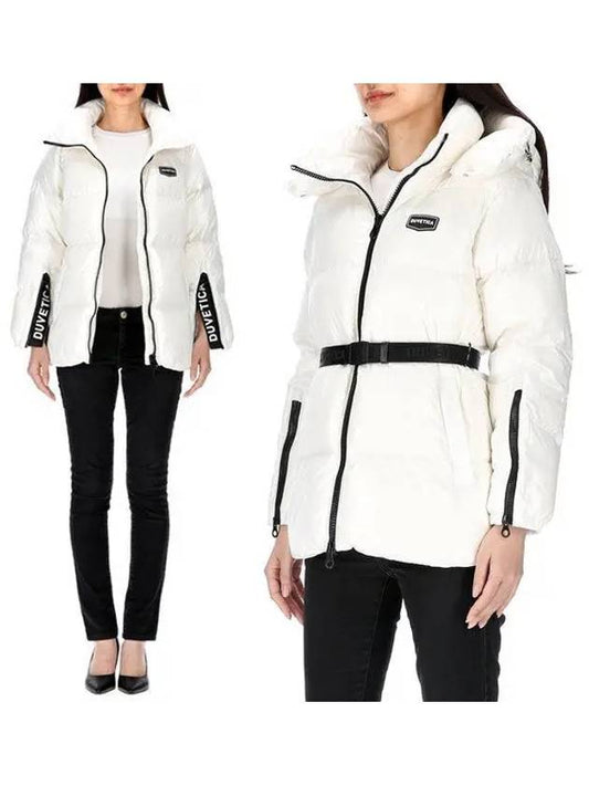 Women s Duck Down Padded Jacket Aloro Belted Heavy VDDJ96036 WHS - DUVETICA - BALAAN 2