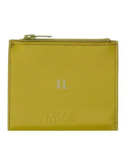 Logo Zip-Up Round Bi-Fold Half Wallet Yellow - MAISON MARGIELA - BALAAN 2