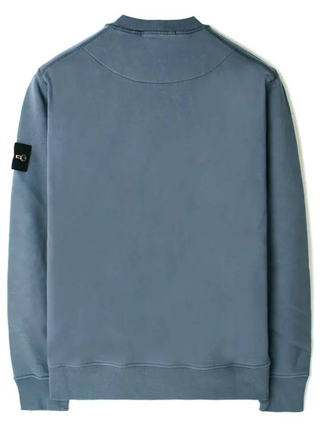 Compass Patch Cotton Sweatshirt Light Blue - STONE ISLAND - BALAAN 3