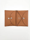 Calvi Duo Card Wallet Brown - HERMES - BALAAN 5