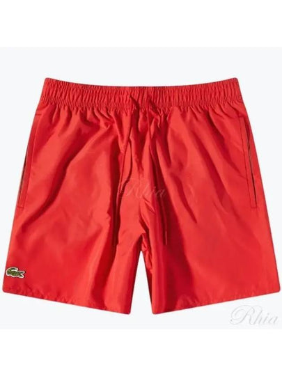 Men's Light Quick Dry Swim Shorts Red - LACOSTE - BALAAN 2