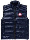 Crofton Logo Patch Padding Vest Atlantic Navy - CANADA GOOSE - BALAAN 3