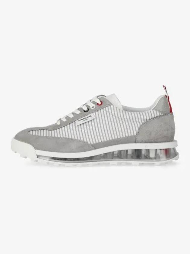 Tech Runner Panel Low Top Sneakers Grey - THOM BROWNE - BALAAN 2