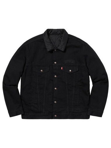 18FW Levi's Quilted Reversible Trucker Jacket LEVI'S QUILTED REVERSIBLE TRUCKER JACKET - SUPREME - BALAAN 1