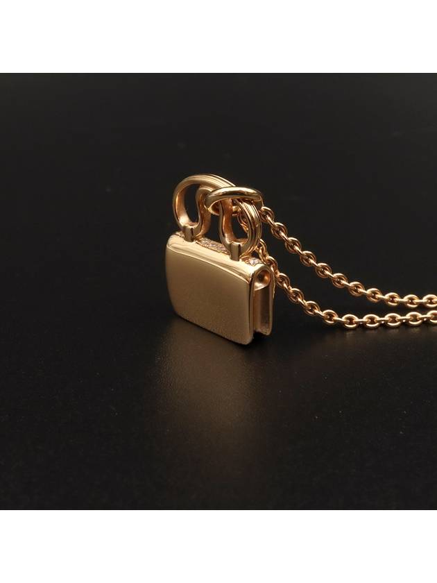 18K 750 yellow gold 0 29CT diamond Constance amulet pendant necklace H109615 - HERMES - BALAAN 6