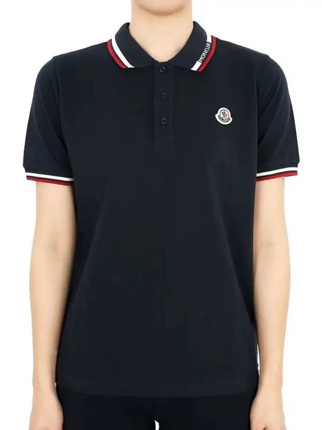 Kids Logo Patch PK Short Sleeve Navy 8A00012 8496W 778 12 14A Adults can wear - MONCLER - BALAAN 1