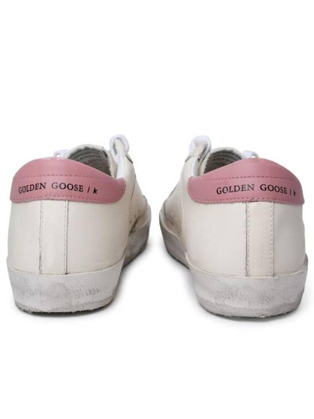 Superstar Pink Tab Low Top Sneakers Cream - GOLDEN GOOSE - BALAAN 5