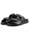 CC Logo Velcro Sandals Black - CHANEL - BALAAN 3