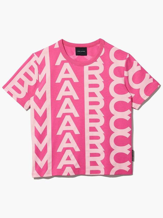 Monogram Baby Tee_Light Pink/Pink (C605P02PF22-956) - MARC JACOBS - BALAAN 1