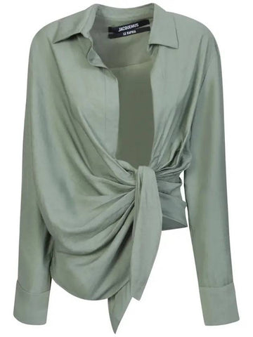 Le Chemise Bahia Twist Shirt Khaki - JACQUEMUS - BALAAN.