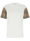 Vintage Check Sleeve Short Sleeve T-Shirt White - BURBERRY - BALAAN 2