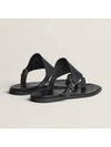 Hera Calfskin Sandals Noir - HERMES - BALAAN 4