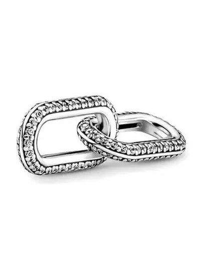 Me Styling Pave Double Link Bracelet Charm Silver - PANDORA - BALAAN 2