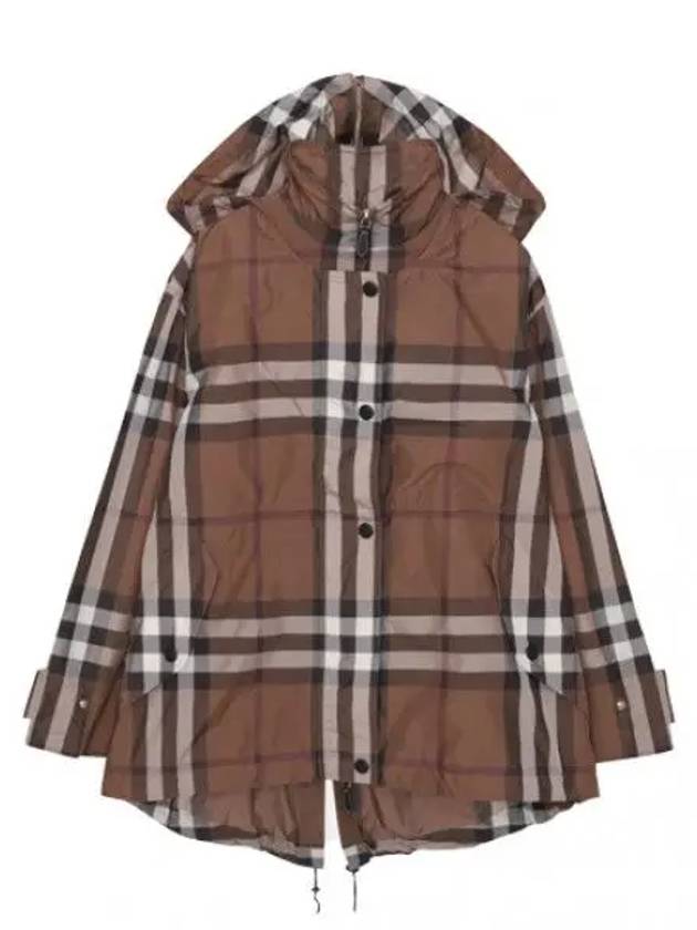 Check Reconstructed Hooded Jacket Women - BURBERRY - BALAAN 1