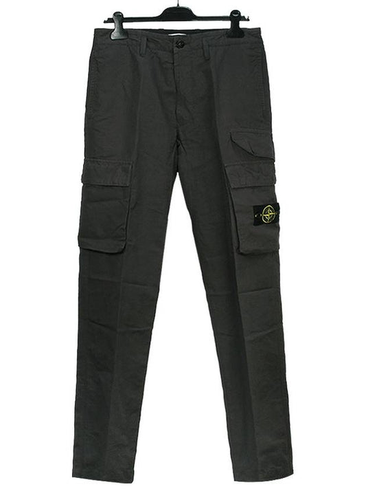 Men's Tella Paracadute Regular Fit Cargo Pants Grey - STONE ISLAND - BALAAN 2