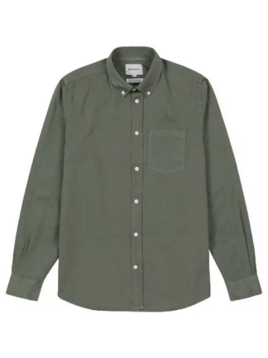 Anton Wright Twill Shirt Dry Sage Green - NORSE PROJECTS - BALAAN 1