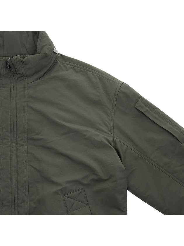 Medway Technical Fabric Silk Bomber Jacket Tea Leaves - LORO PIANA - BALAAN 8