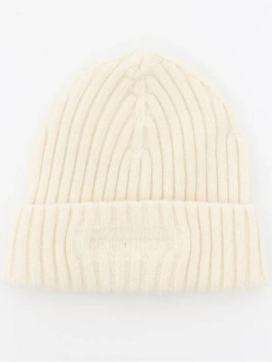 Embroidered Logo Beanie Gauze White - CP COMPANY - BALAAN 2