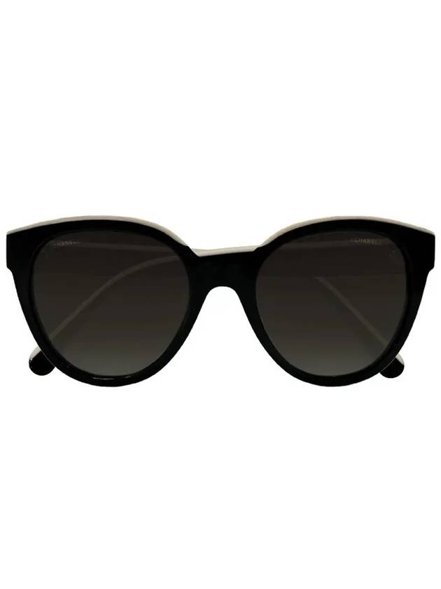 Butterfly logo lettering sunglasses CH5414 C5343 A71339 black beige - CHANEL - BALAAN 2