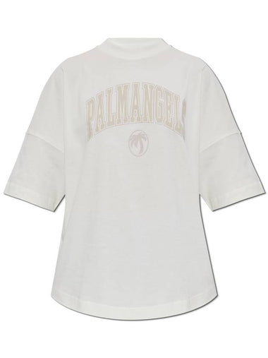 Palm Angels Loose Fit T-shirt, Women's, White - PALM ANGELS - BALAAN 1