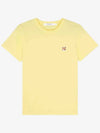 Fox Head Patch Short Sleeve T-Shirt Soft Yellow - MAISON KITSUNE - BALAAN 2