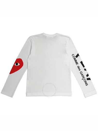 Comme Des Garcons Ladies Long Sleeve Heart Logo Cotton-jersey T-shirt, Brand Size X-Small - COMME DES GARCONS - BALAAN 2