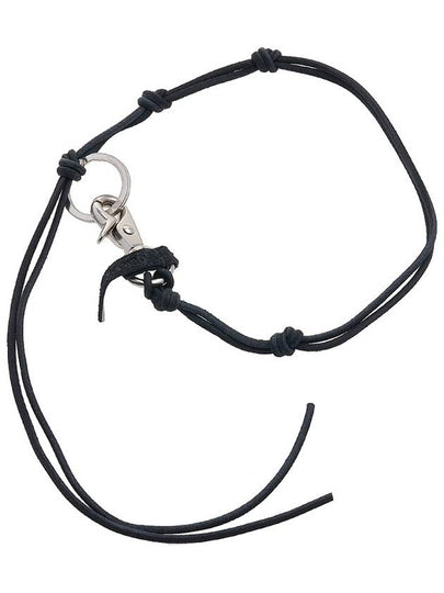 Leather Ladon Keychain Necklace Black - OUR LEGACY - BALAAN 2