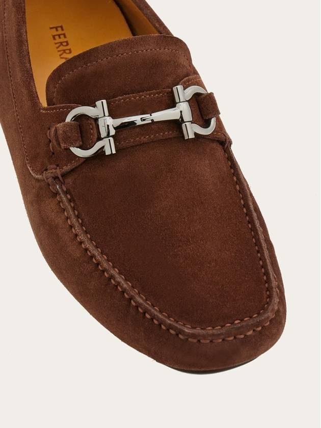 Gancini Ornament Driving Shoes Brown - SALVATORE FERRAGAMO - BALAAN 5