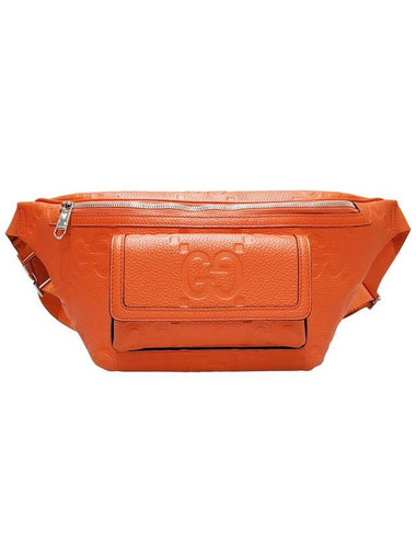 Women s 645093 Orange leather jumbo GG belt bag - GUCCI - BALAAN 1