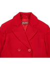 Women's Acciaio Caddy Crop Jacket Red - MAX MARA - BALAAN 4