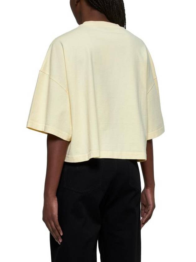 La Croisiere Short Sleeve T-Shirt Yellow - JACQUEMUS - BALAAN 4