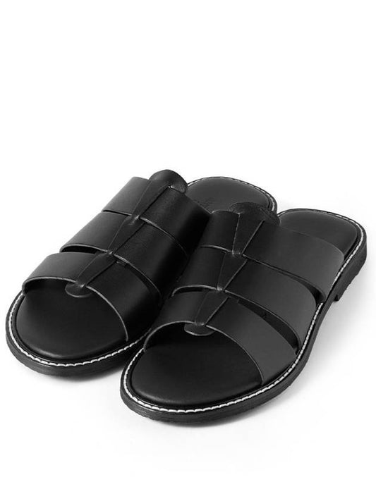 Fisherman Slippers Amalfi Black - ANTICHI ROMANI - BALAAN 1