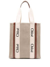 Woody Logo Tote Bag Sepia Brown CHC24SS366I26 - CHLOE - BALAAN 1