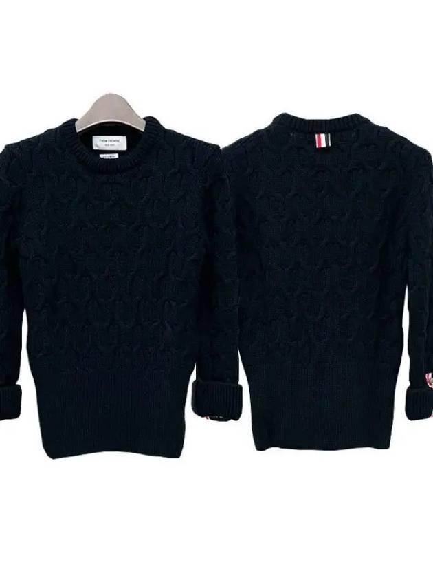 Women s Criss Cross Cable Wool Knit Yes 35681735 270791 1100096 - THOM BROWNE - BALAAN 1