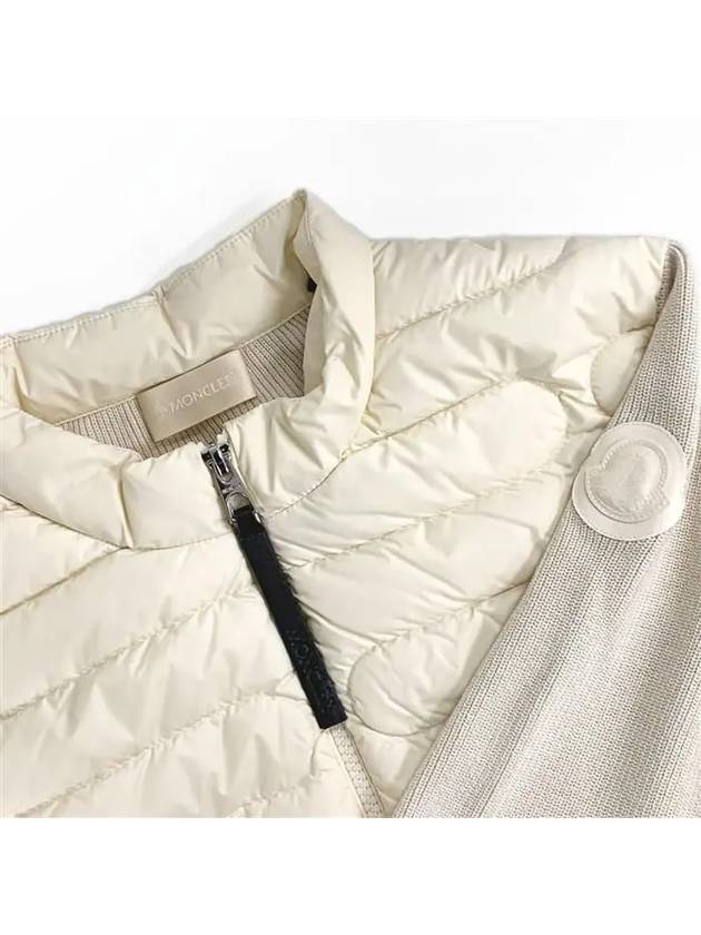 Women's Padded Down Cotton Zip-Up Jacket White - MONCLER - BALAAN 8