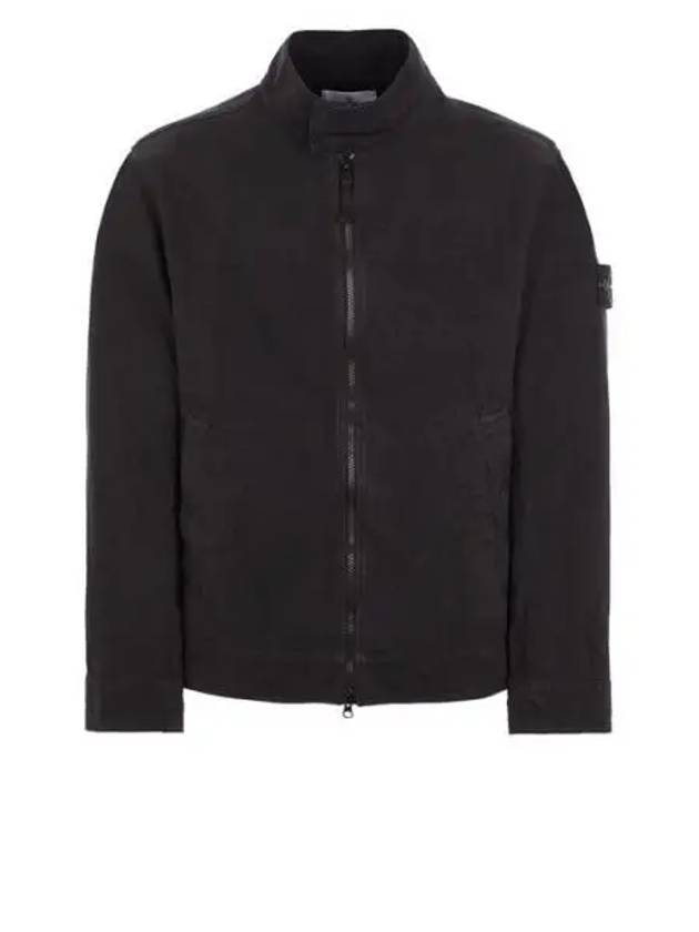 Tela Mock Neck Zip-up Jacket Navy - STONE ISLAND - BALAAN 2