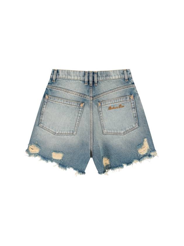 VINTAGE DENIM SHORTS - BALMAIN - BALAAN 2