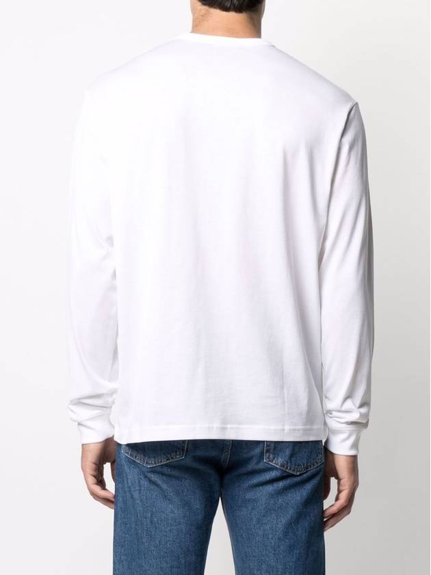 Men's Face Patch Long Sleeve T-Shirt White - ACNE STUDIOS - BALAAN 6