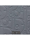 Vertical 2 tier Card Wallet Deep Gray Dior Gravity Leather - DIOR - BALAAN 5