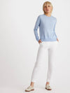 Talk Buddy To Me Crew Neck Merino Wool Knit Top Sky Blue - G/FORE - BALAAN 3