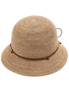 Women s Rosy Cloche Hat HAT51203 NATURAL NUTSHELL - HELEN KAMINSKI - BALAAN 1
