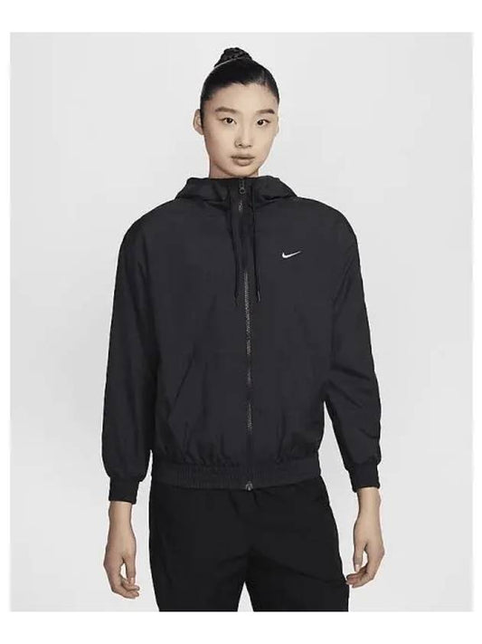 Sportswear Classic Woven Loose UV Protection Hooded Jacket Black - NIKE - BALAAN 2