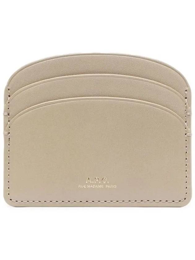 Demi Lune Card Wallet Light Beige - A.P.C. - BALAAN 3