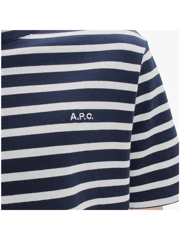 Emilien Short Sleeve T-Shirt Dark Navy Blue - A.P.C. - BALAAN 6